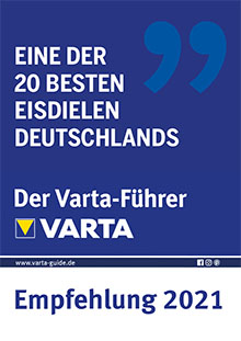 Auszeichnung Vartaführer eine der 20 besten Eisdielen Deutschlands